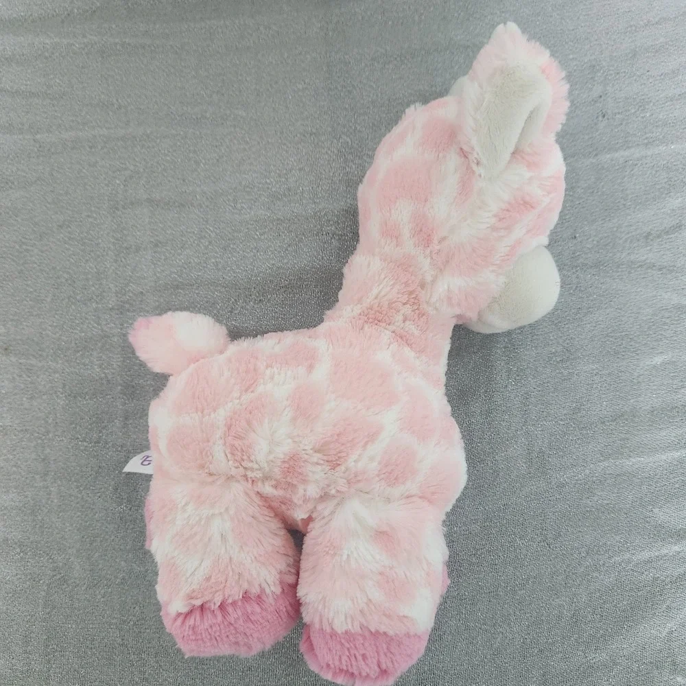 Ebba Aurora World Pink Spotted Giraffe Plush Rattle Stuffed Animal Toy 10